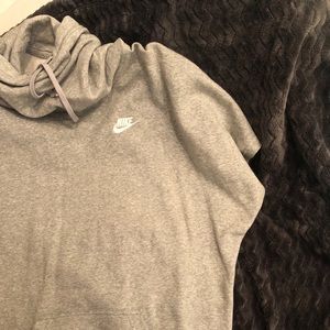 Nike cowl neck short sleeve sweatshirt